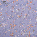 Fabrics de rayón floral de viscose de sarga textil tejida de fábrica